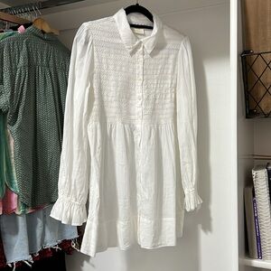 Anthropologie Maeve White Top